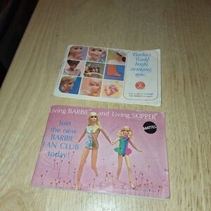 Vintage 60s And 70s Skipper Barbie Fan Club Booklets Lot
